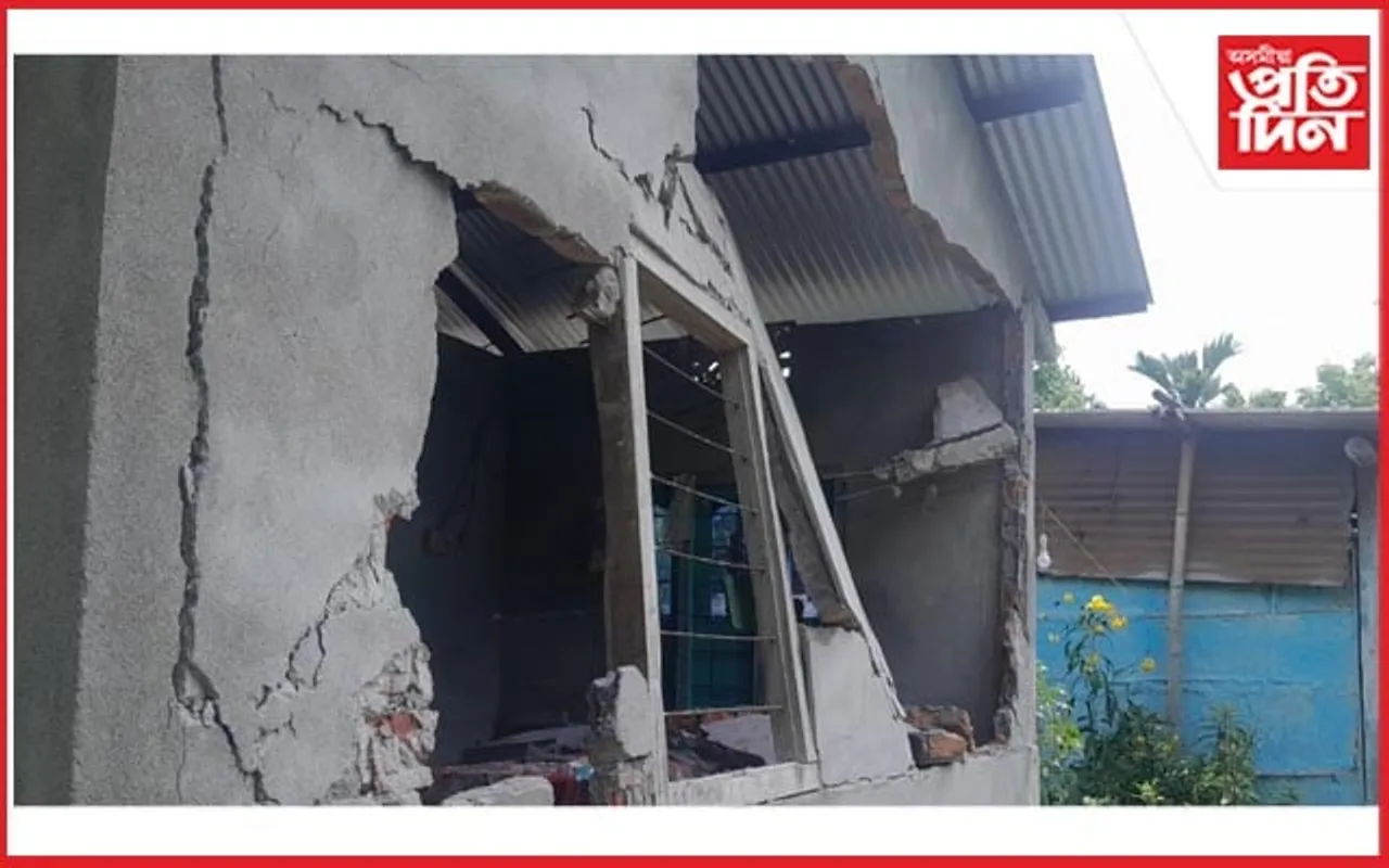 তামুলপুৰত হাতী-মানুহৰ সংঘাতঃ লণ্ড-ভণ্ড ঘৰ-বাৰী...