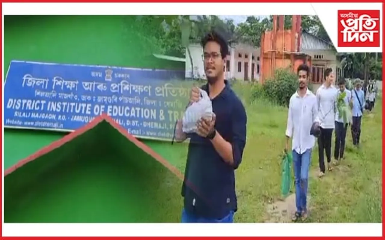 বিদায়ী ছাত্ৰ-ছাত্ৰীয়ে গছপুলি উপহাৰেৰে মন জিনিলে প্ৰশিক্ষকৰ...