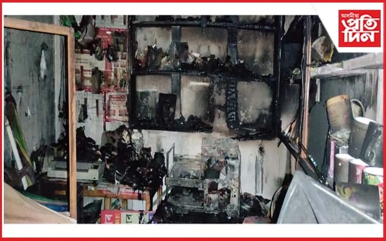 নিশা বাইহাটা চাৰিআলিত অগ্নিকাণ্ড: জাহ গ'ল ব্যৱসায়িক প্ৰতিষ্ঠান...