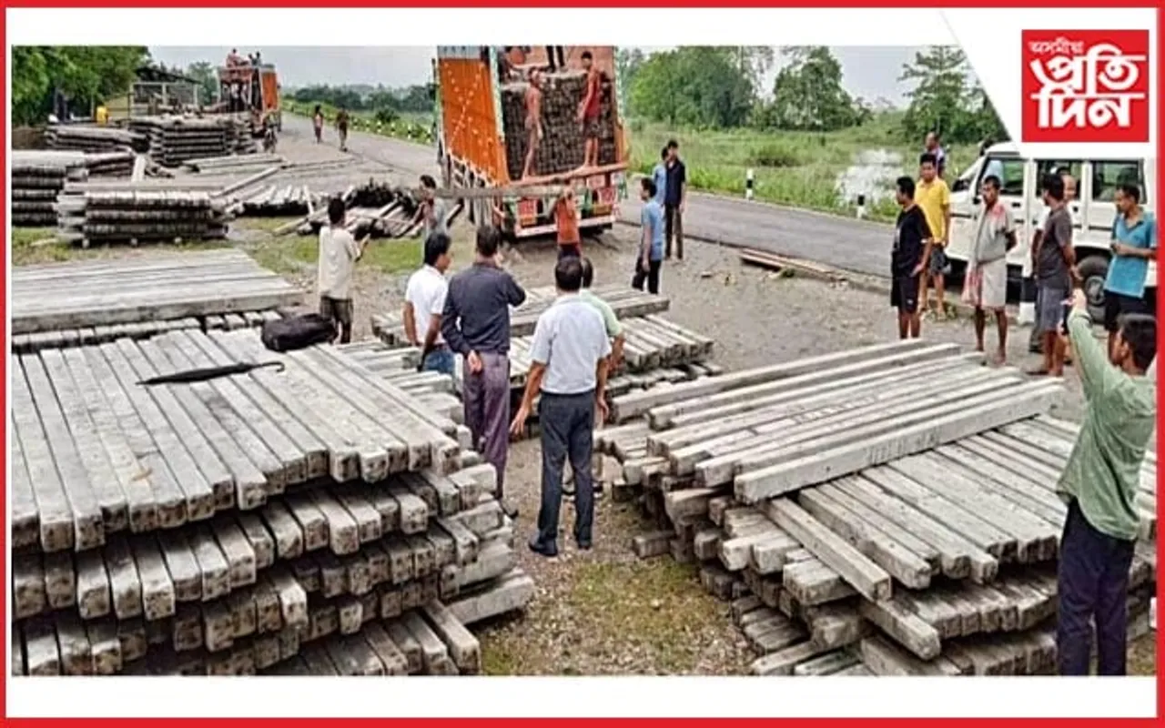 অসমীয়া প্ৰতিদিন ডিজিটেলৰ বাতৰিৰ প্ৰভাৱঃ গোর্খালি বান্ধ সুৰক্ষাত নামিল জলসম্পদ বিভাগ
