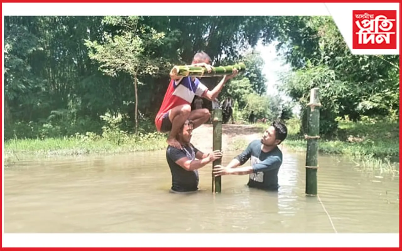 বিধায়ক নৱ দলেৰ "আধুনিক ঢকুৱাখনা" নিৰ্মাণৰ নমুনা