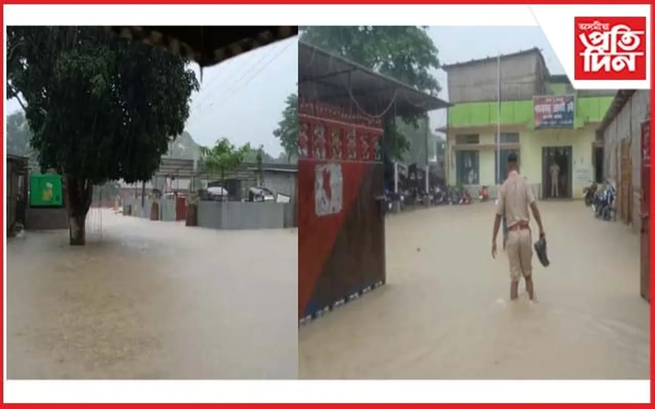 হাটশিঙিমাৰীত কৃত্ৰিম বান: জলমগ্ন চৰকাৰী কাৰ্যালয়...