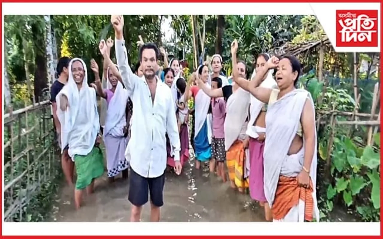 ঢকুৱাখনাত উত্তাল প্ৰতিবাদঃ ৰাইজৰ নিৰ্বাচন বৰ্জনৰ হুংকাৰ