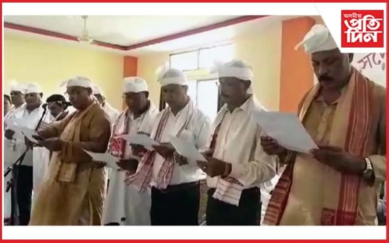 সদৌ চুতীয়া জাতি সন্মিলন, অসমৰ নৱ নিৰ্বাচিত কেন্দ্ৰীয় সমিতিৰ শপত গ্ৰহণ...