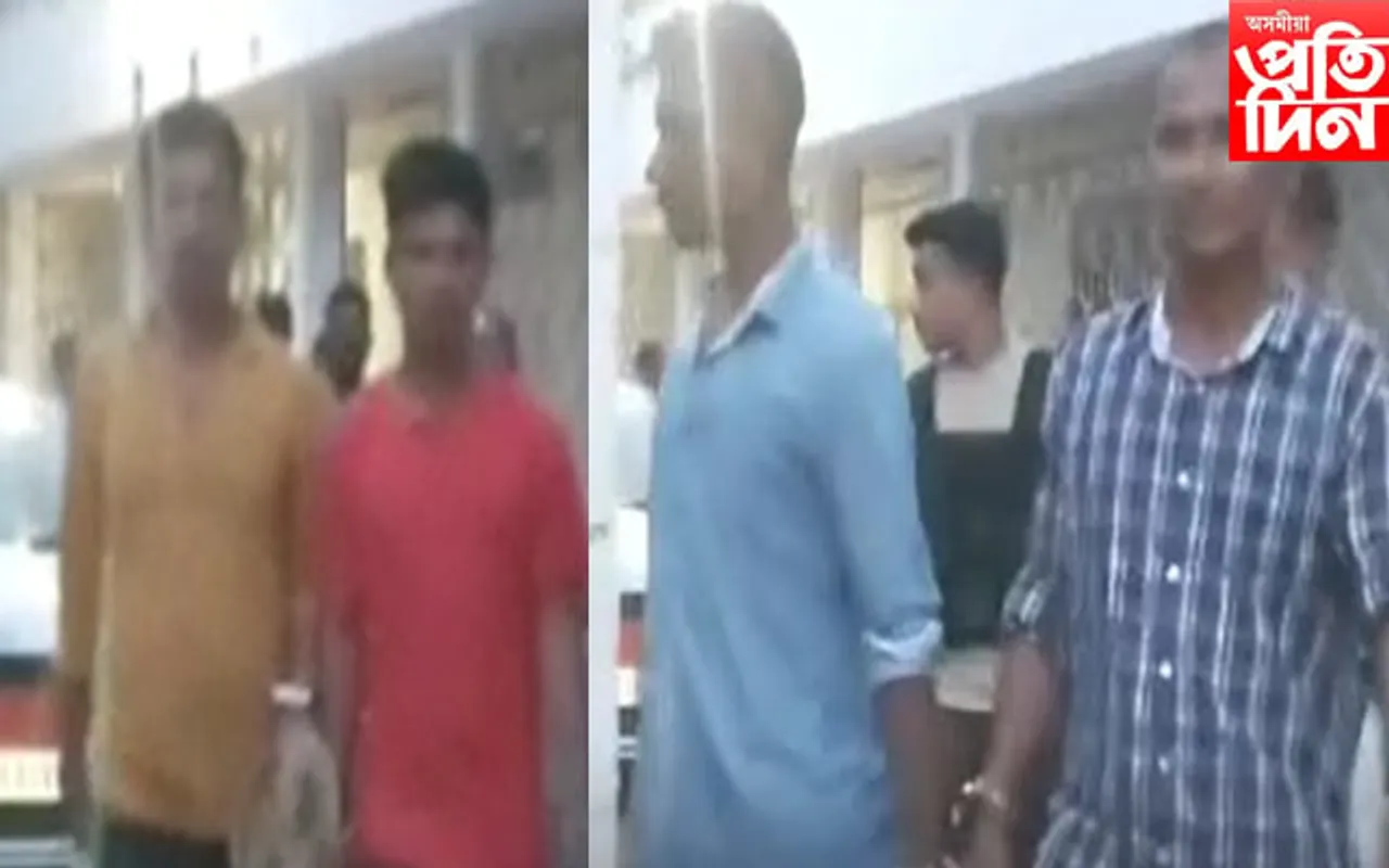 অস্ত্রধাৰী যুৱকৰ ধনদাবী,আটক ৪ জন 
