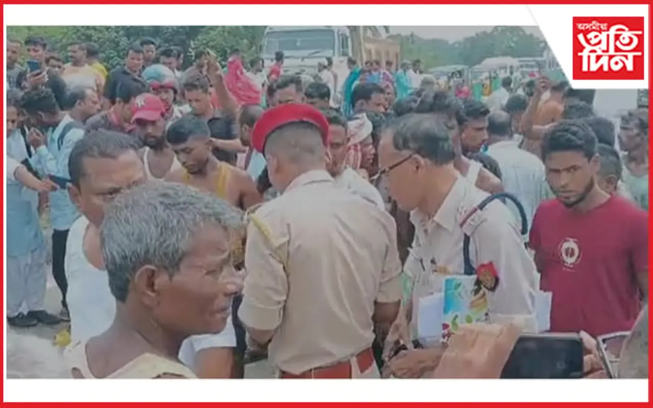 শ্ৰমিক কঢ়িয়াই নিয়া বাহন দুৰ্ঘটনাত পতিতঃ এজন নিহত, ৫ জন গুৰুতৰভাৱে আহত...