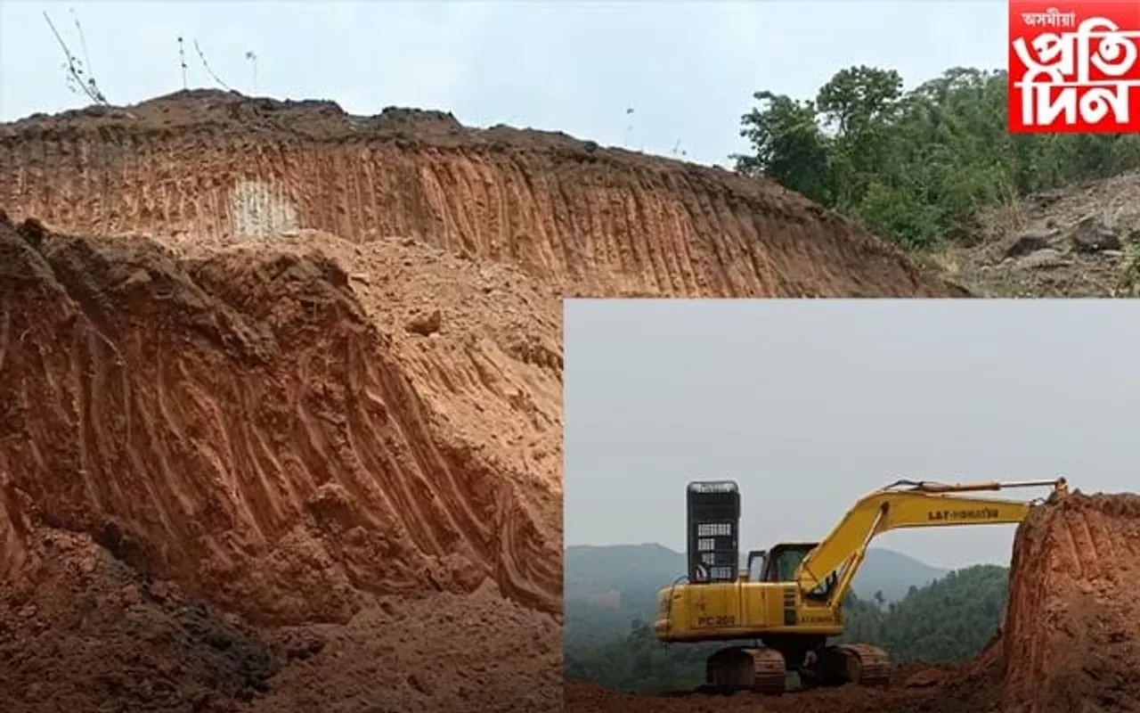 কাৰ্বি আংলঙৰ সেউজ পাহাৰত বন ধ্বংসৰ অঘোষিত প্ৰতিযোগিতা