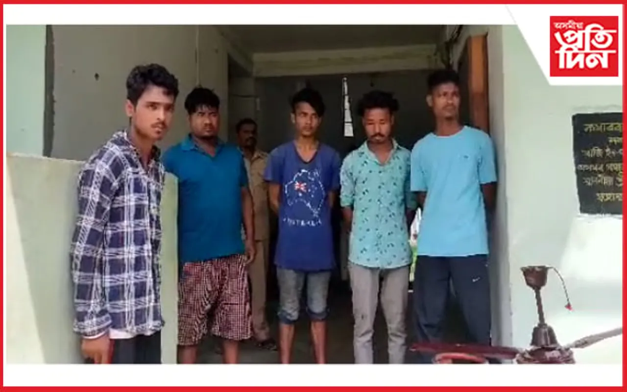 ড্ৰাগছ সেৱনৰ বাবে চুৰি কৰিছিল সামগ্ৰীঃ কমাৰবন্ধাত গ্ৰেপ্তাৰ ৫ যুৱক
