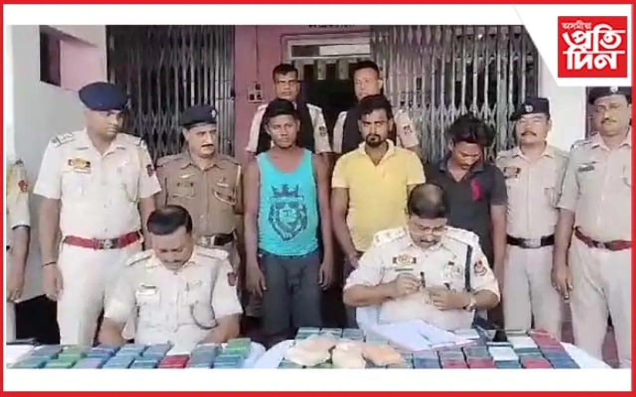 ত্ৰিপুৰাৰ পথত চুৰাইবাৰীত উদ্ধাৰ ১০ কোটি টকাৰ হেৰ’ইন...