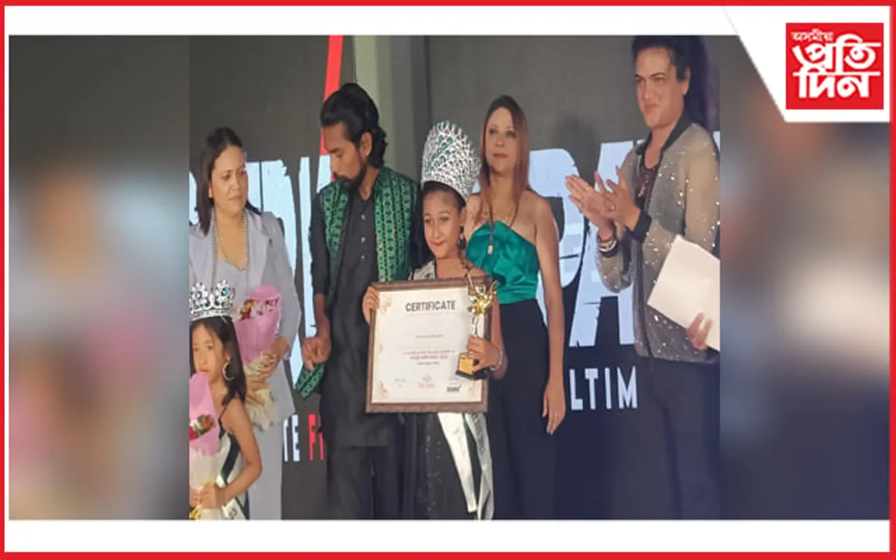 অসম কন্যাৰ শিৰত জিলিকিল "জুনিয়ৰ মিচ ইণ্ডিয়া২০২৩"ৰ খিতাপ