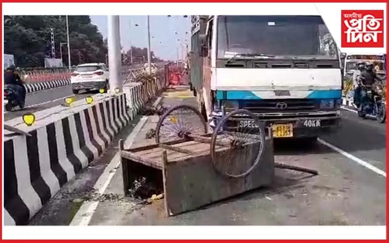 নীলাচল উৰণসেতুত প্ৰথমটো পথ দুৰ্ঘটনা