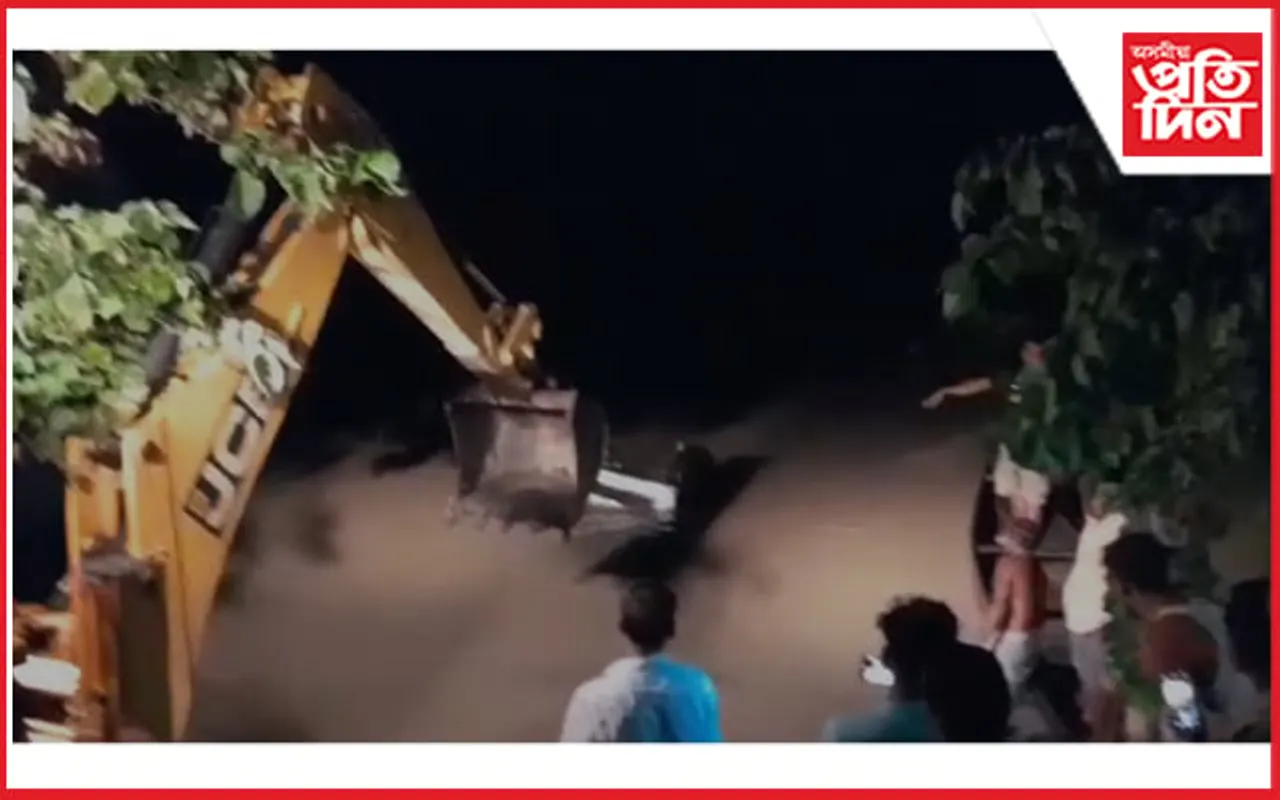 দুৰ্ঘটনাস্থলীত উপস্থিত হৈ ৰাইজৰ ৰোষত মায়ং থানাৰ ভাৰপ্ৰাপ্ত আৰক্ষী বিষয়া