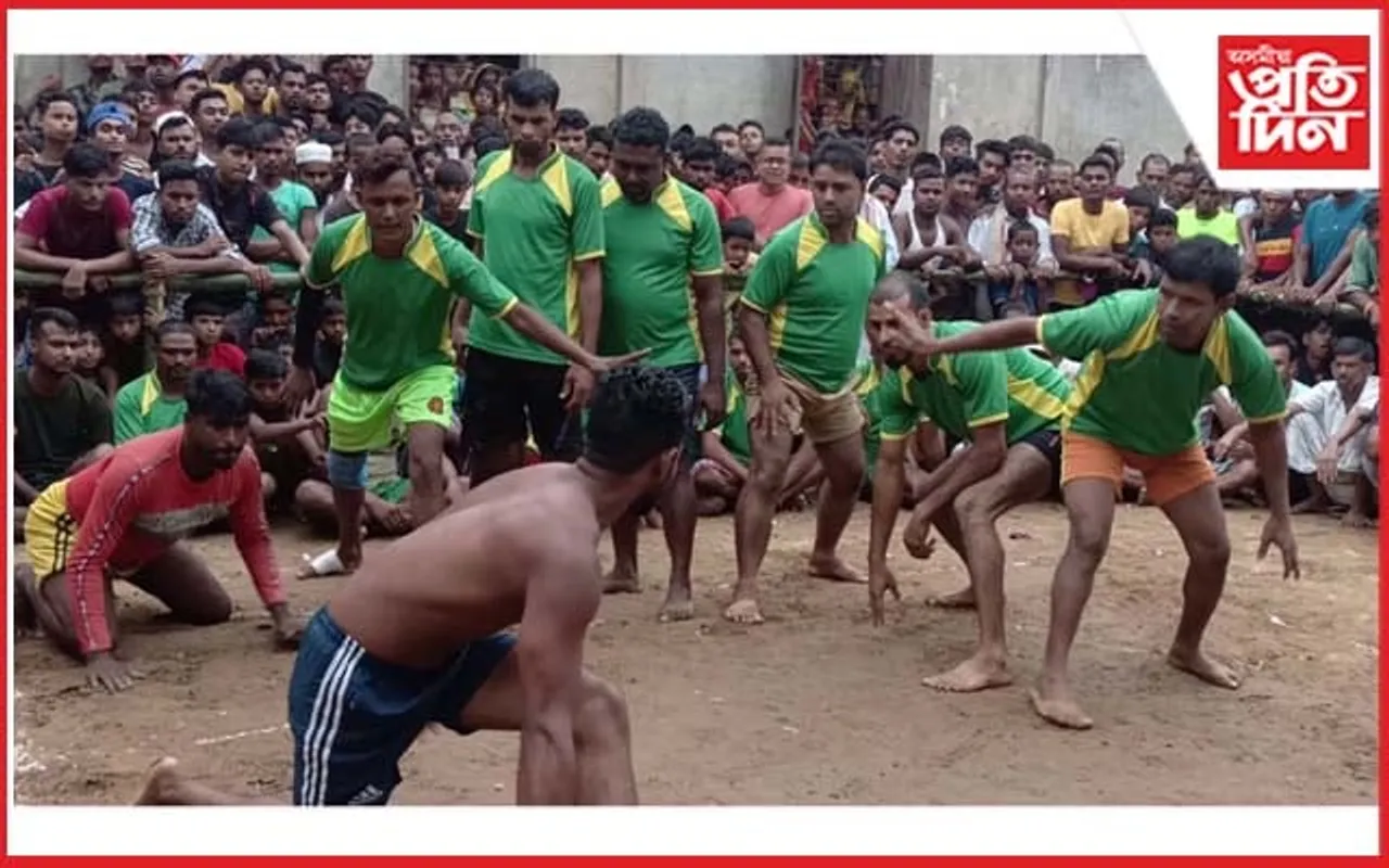 মানকাচৰৰ কাউৱাহাগীত পৰম্পৰাগত হৈগুদু খেলৰ প্ৰতিযোগিতা...
