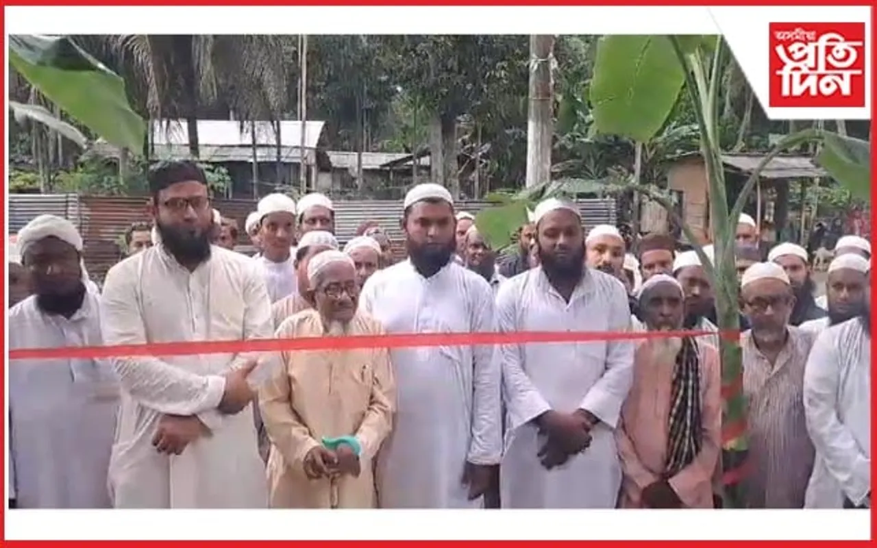 জামুগুৰিহাটৰ চামধৰা পানীগাঁৱৰ জামে মছজিদ শুভ উদ্বোধন
