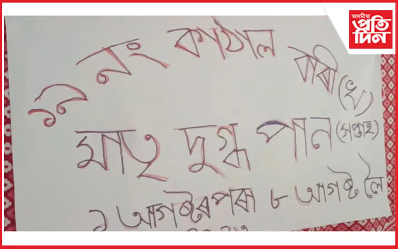 মানকাচৰত বিশ্ব স্তনপান সপ্তাহ পালন