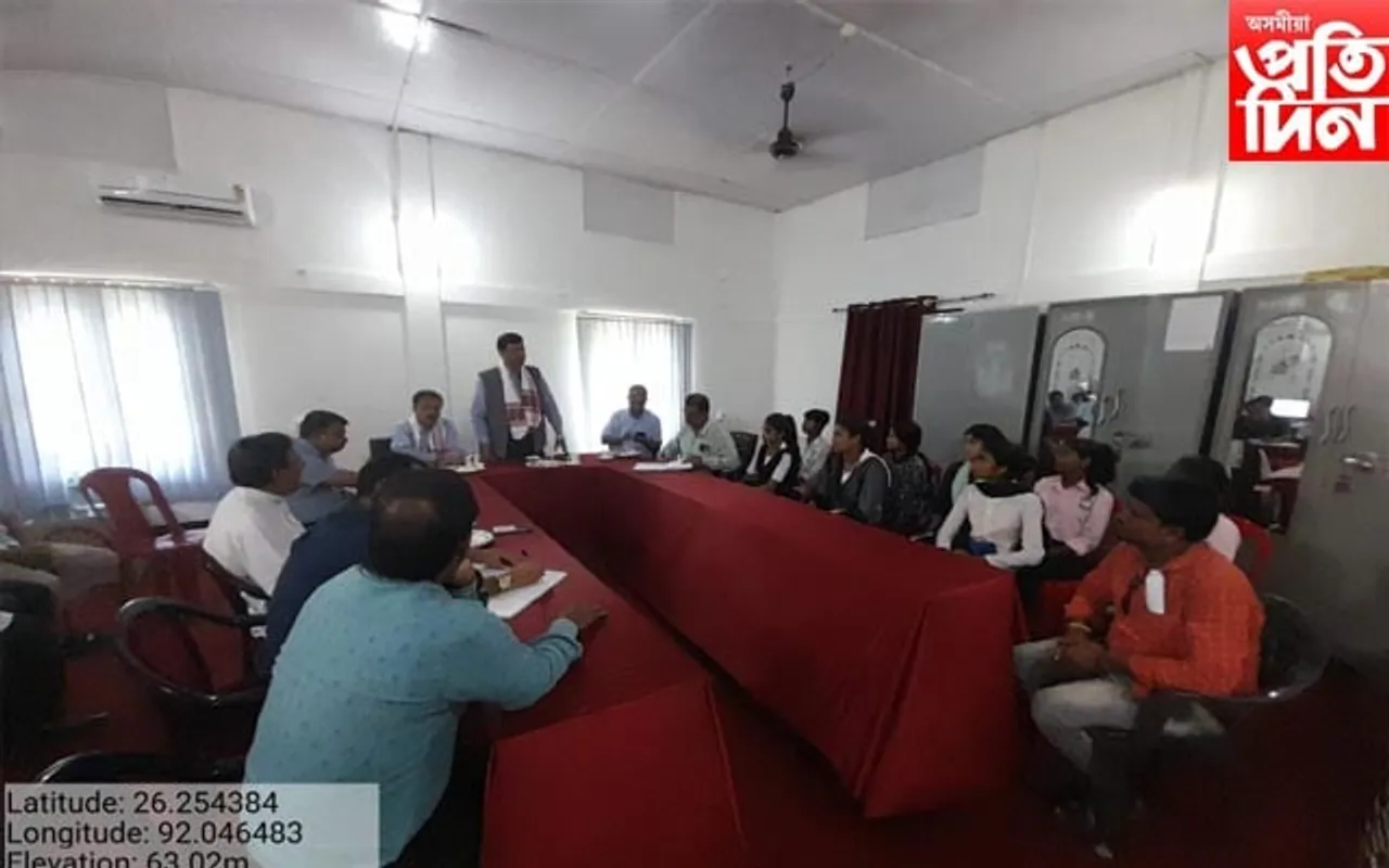 মায়ং কলেজত কৃষ্ণকান্ত সন্দিকৈ ৰাজ্যিক মুক্ত বিশ্ব বিদ্যালয়ৰ উপাচাৰ্য