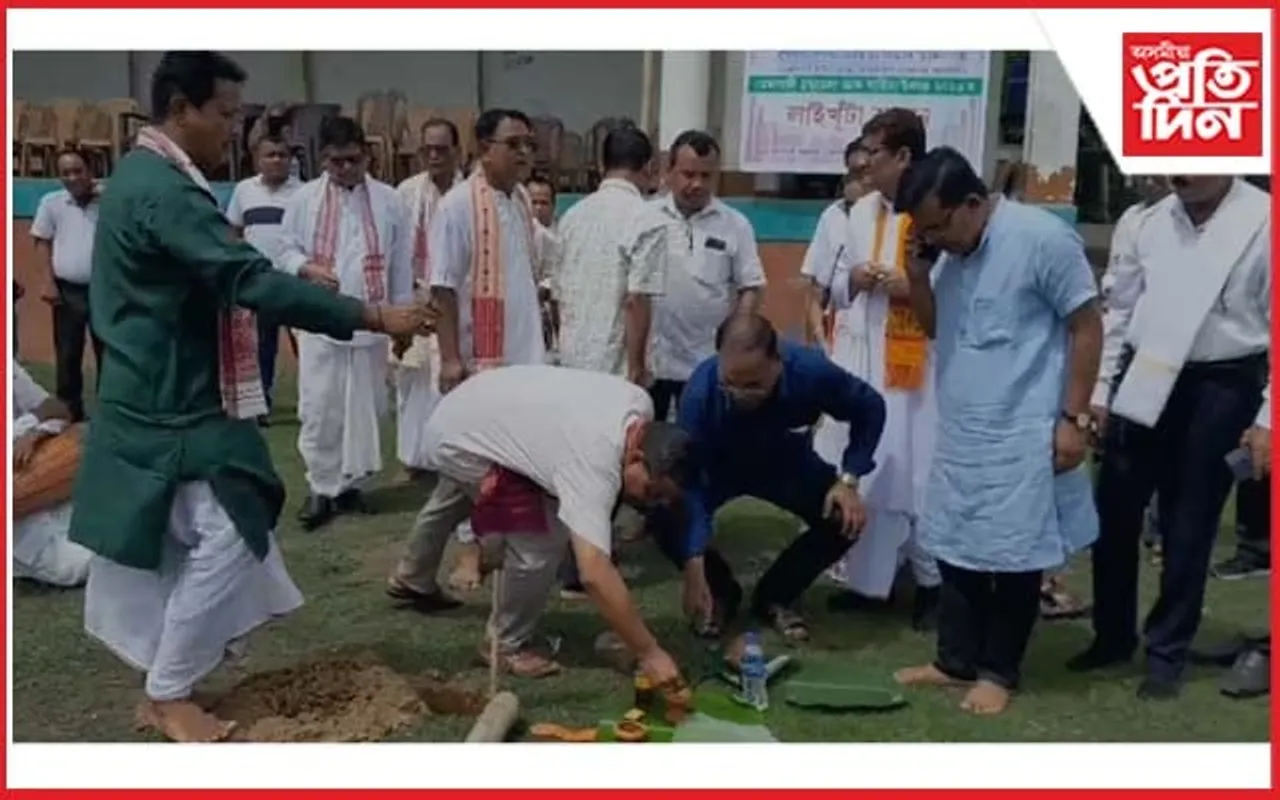 মেৰাপানীত গ্ৰন্থমেলা আৰু সাহিত্য উৎসৱৰ লাইখুঁটা স্থাপন