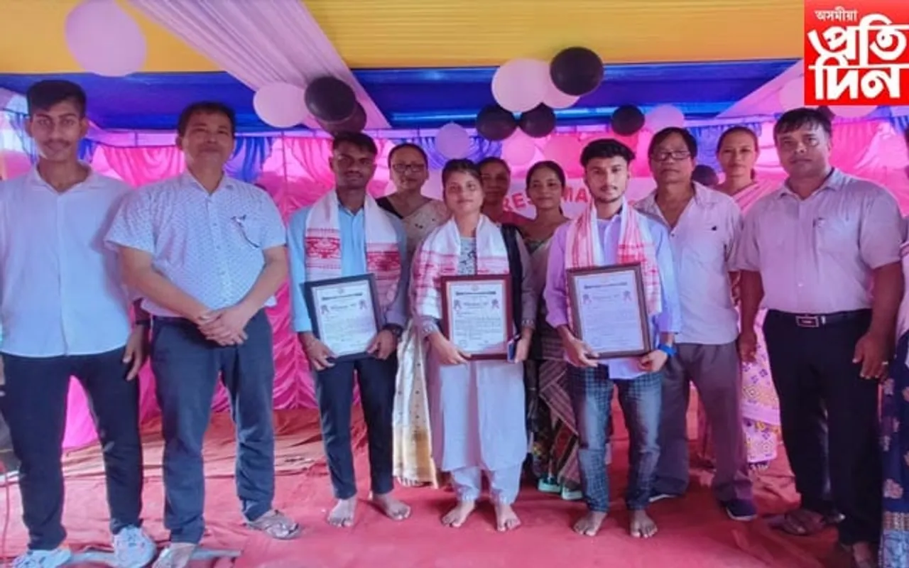 চিলাপথাৰ ডিমৌ চিনিয়ৰ চেকেণ্ডেৰী স্কুলত নৱাগত আদৰণি সভা