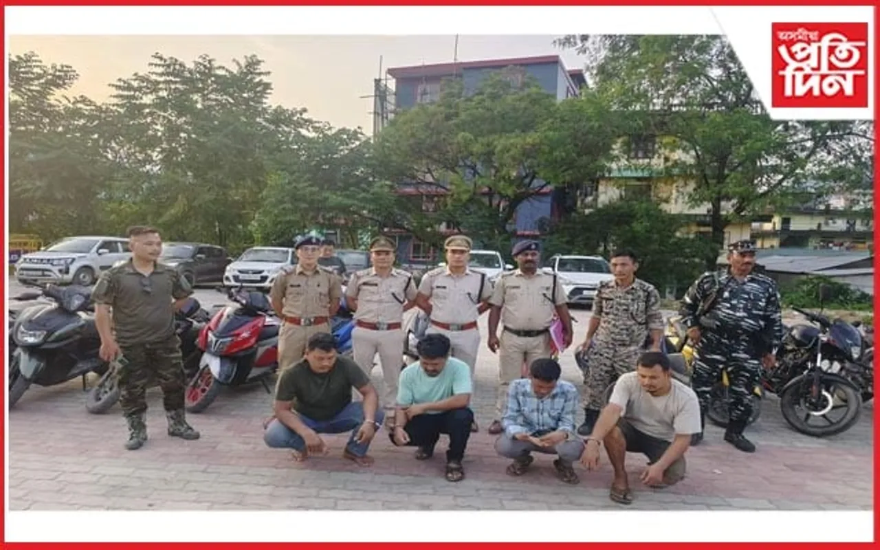 ইটানগৰ আৰক্ষী বৃহৎ সাফল্যঃ ৫৩ খন চুৰি দুচকীয়া বাহনসহ উদ্ধাৰ, ৪ জন গ্ৰেপ্তাৰ