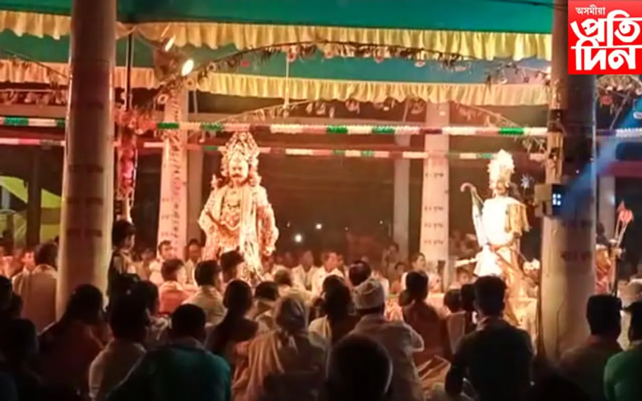 জামুগুৰি ব'হাগী মেলাৰ উদ্যোগত অনুষ্ঠিত হোৱা 'কৰ্ণ পৰ্ব' নাট ভাওনাৰ সফল সমাপ্তি