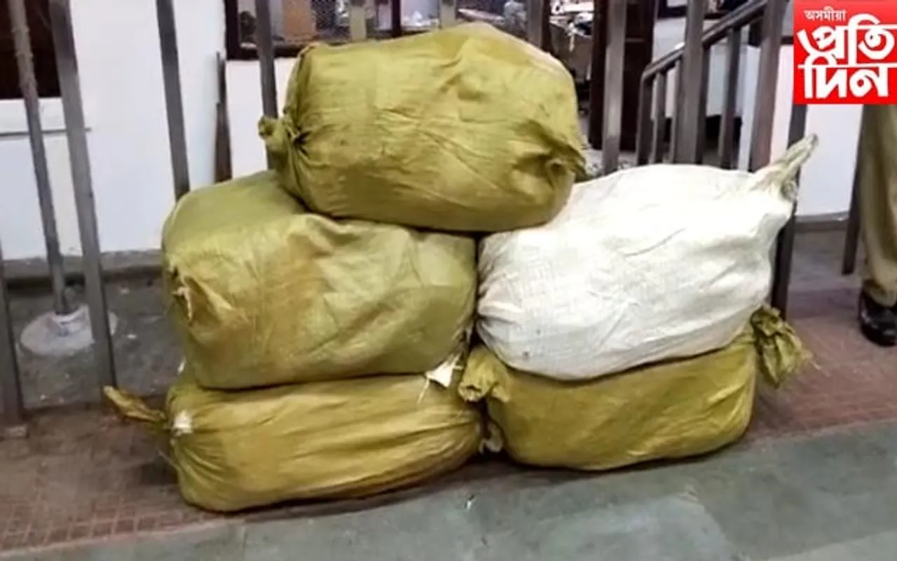 লামডিং ৰে'লৱে জংচনত বৃহৎ পৰিমাণৰ  বাৰ্মিজ চুপাৰি জব্দ