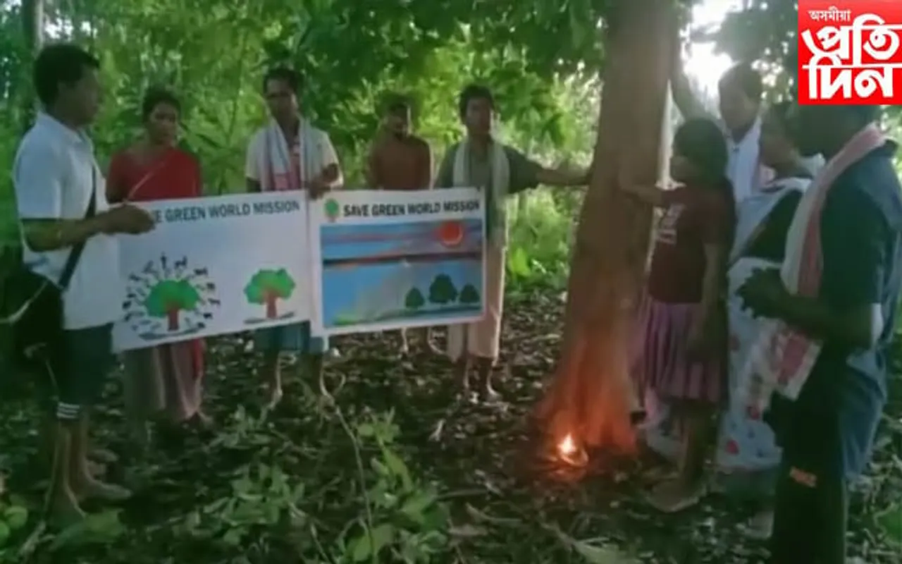 'অমৃত বৃক্ষ' নহয়! মনজিতৰ প্ৰচেষ্টাৰে ব্ৰহ্মপুত্ৰৰ চাপৰিত গঢ়ি উঠিল এখন অৰণ্য..