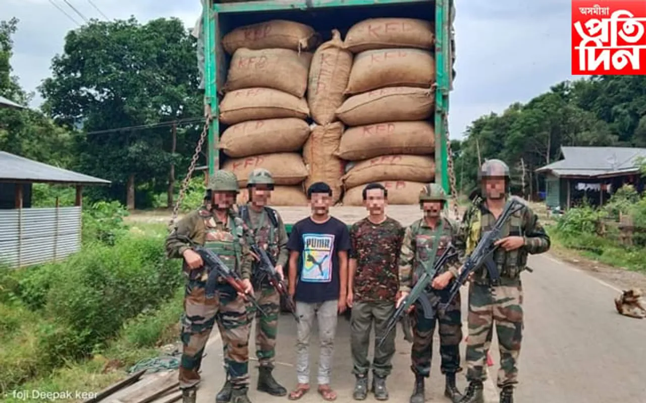 মণিপুৰত দুটা দিনত প্ৰায় ২০.৪০ কোটি টকাৰ বাৰ্মিজ চুপাৰী জব্দ