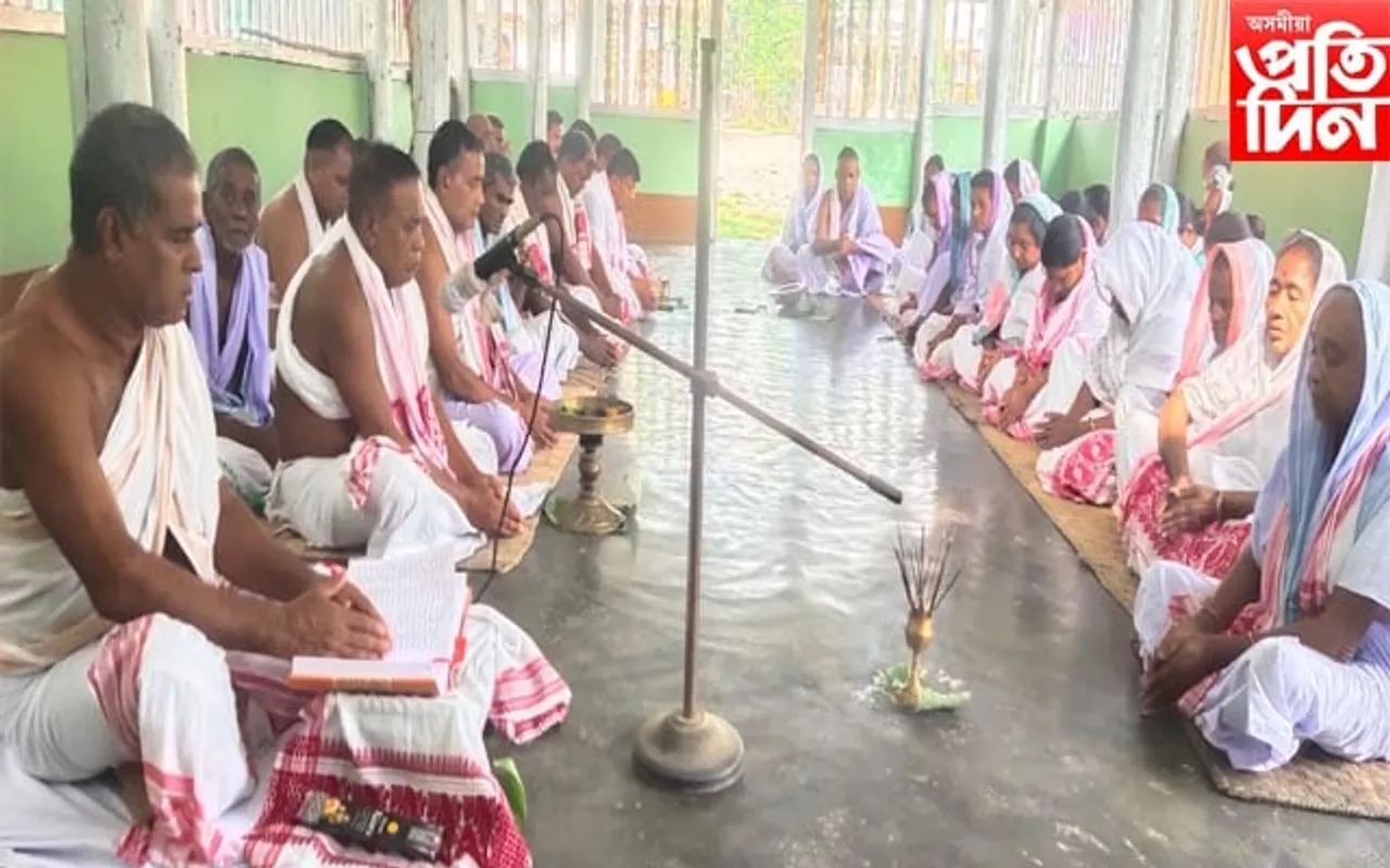 কৃষ্ণনামৰ শ্ৰৱণ-কীৰ্তনেৰে মুখৰিত বৰক্ষেত্ৰীৰ ঘোৰাথাল