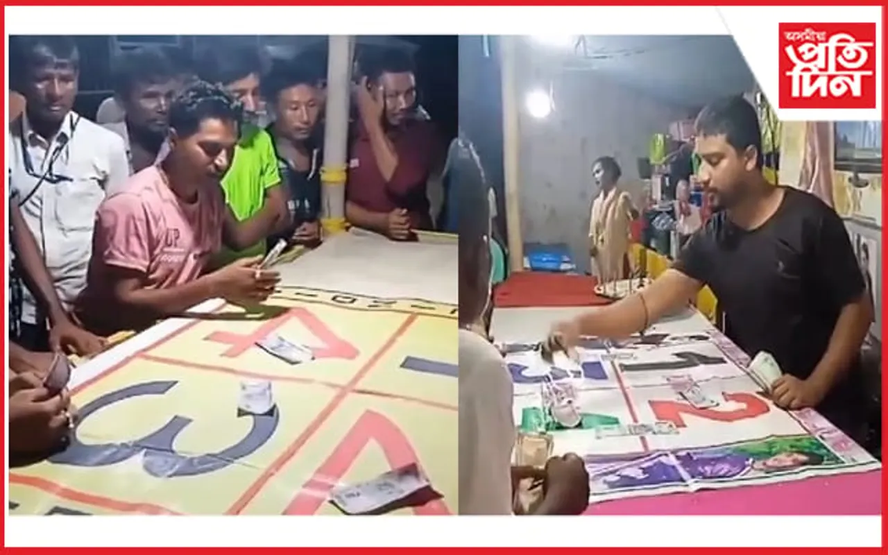 কলিয়াবৰত আনন্দ মেলাৰ নামত জুৱাৰ মেলাঃ চকু মুদা কুলিৰ ৰূপত আৰক্ষী
