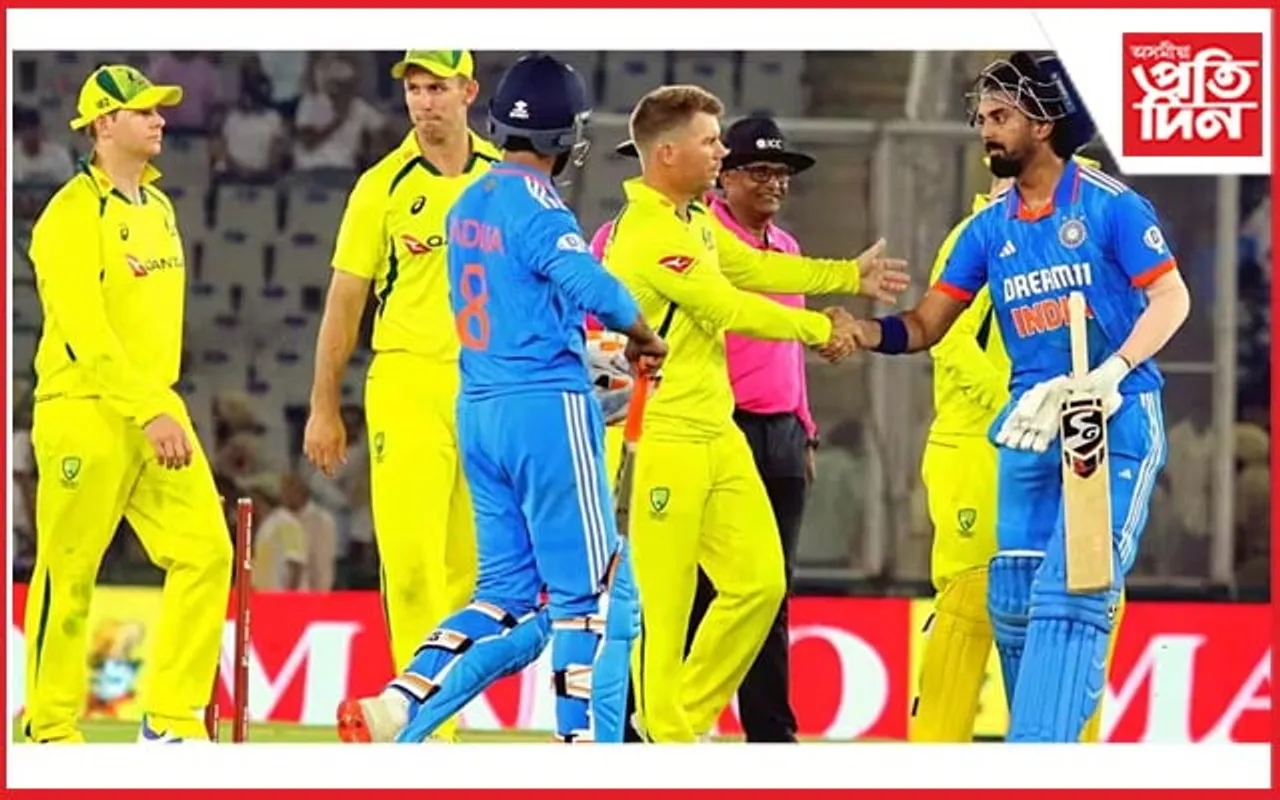অথলে গ'ল ৰোহিত শৰ্মাৰ বিস্ফোৰক অৰ্ধশতক : অষ্ট্ৰেলিয়াৰ দৰ্শনীয় বিজয়