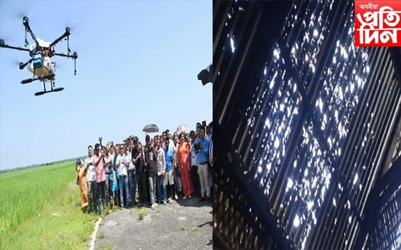 ক্ষতিপূৰণ নহয়, বানত ককবকাই থকা কৃষকক অতুল বৰাই দেখুৱাইছে  দ্ৰোণৰ চমক 