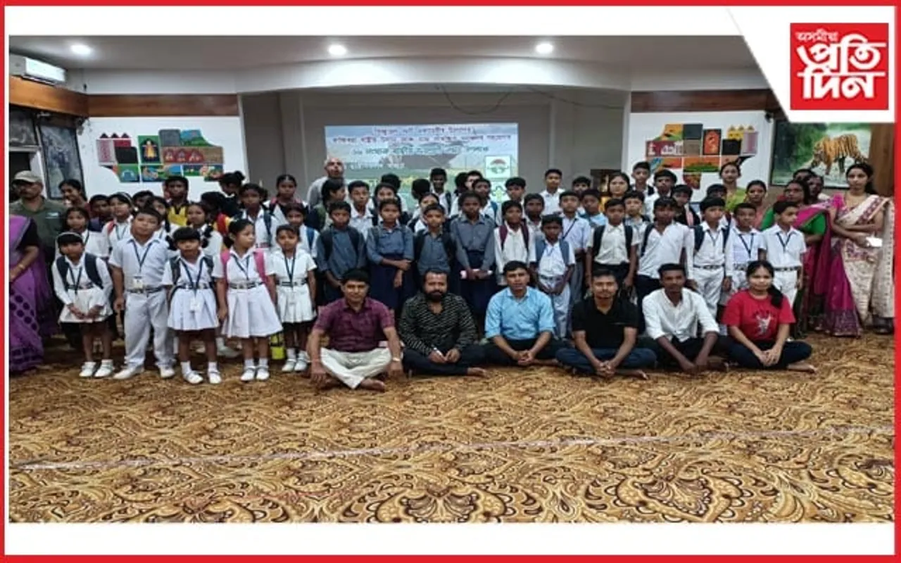 কাজিৰঙাত ৬৯ সংখ্যক বন্যপ্ৰাণী সপ্তাহ উপলক্ষে চিত্ৰাংকন প্ৰতিযোগিতা