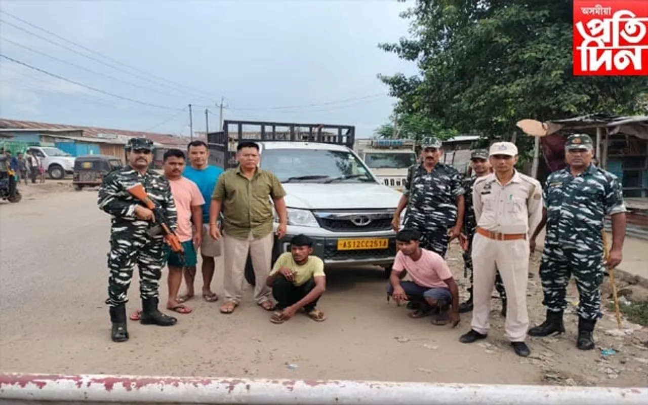 আৰক্ষীৰ অভিযানত উদ্ধাৰ চুৰি বাহন