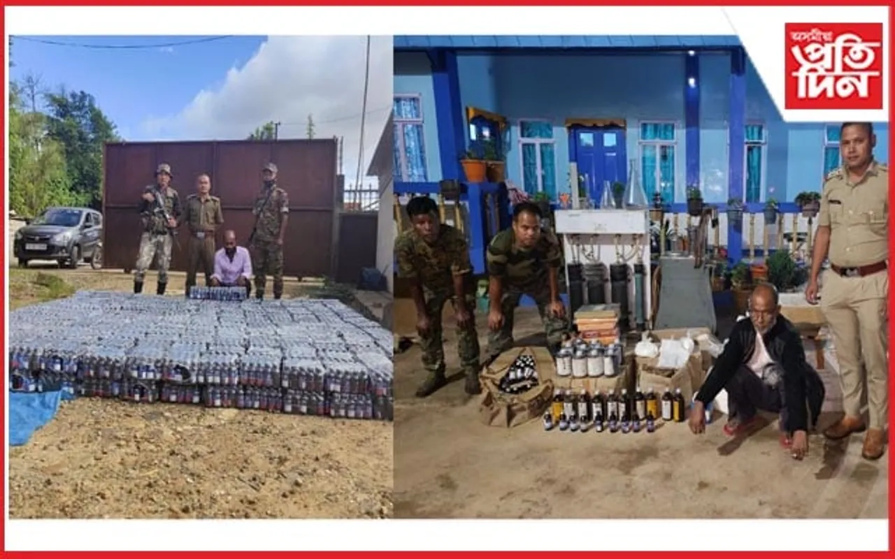 বুজন পৰিমাণৰ নিষিদ্ধ ফেঞ্চডিল কফছিৰাপ জব্দ