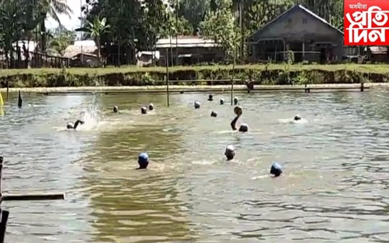 চৰাইদেউত ৱাটাৰ পল' প্ৰতিযোগিতা
