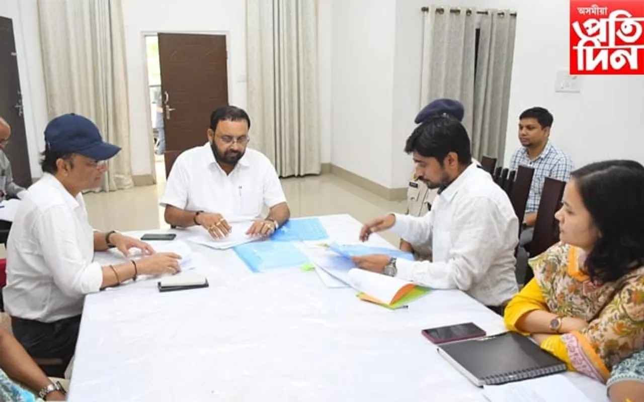 মৰিগাঁৱত মিছন বসুন্ধৰা-২ৰ অগ্ৰগতি পৰ্যালোচনা সভাত অভিভাৱক মন্ত্ৰী কেশৱ মহন্ত