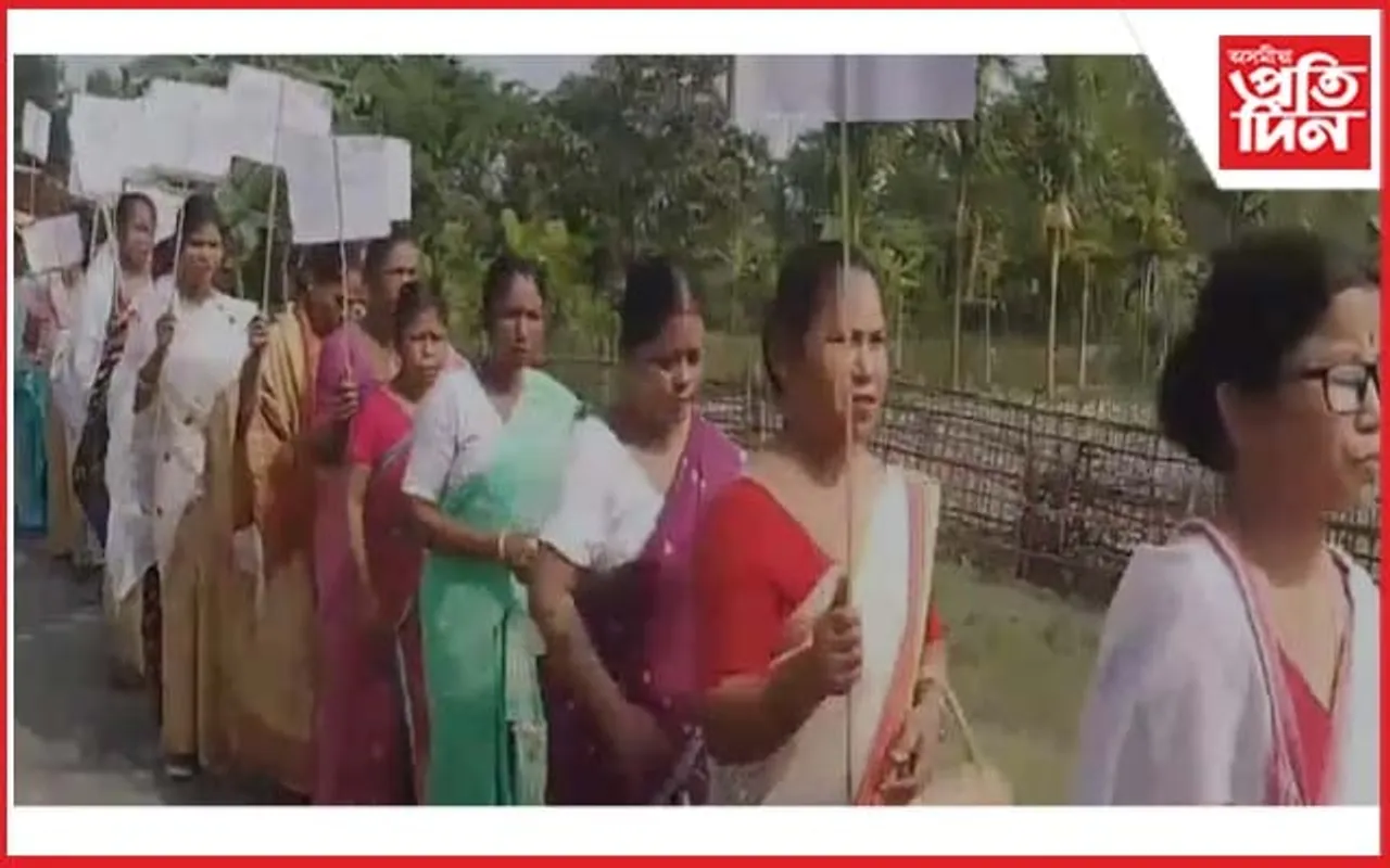 ৰাইডাংজুৰিত বাল্য বিবাহ আৰু মাদক দ্ৰব্যৰ বিৰুদ্ধে সজাগতা ৰেলী