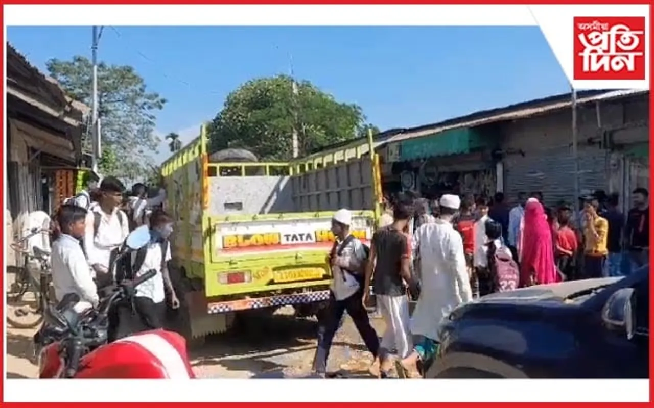তীব্ৰবেগী বাহনৰ খুন্দাত প্ৰাণ গ'ল ৬ বছৰীয়া শিশুৰ