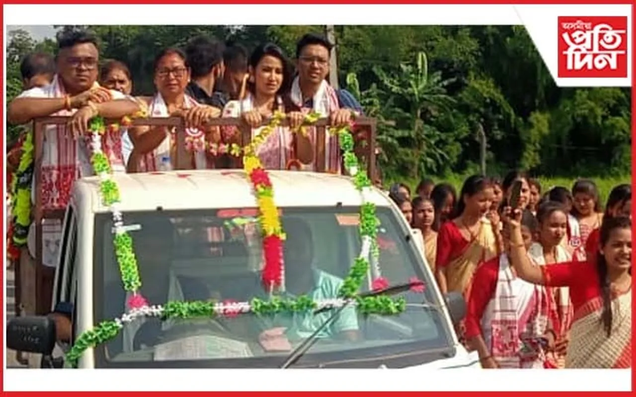পলশাগুৰি সাৰ্বজনীন নামঘৰৰ শতবৰ্ষ অনুষ্ঠানত অভিনেত্ৰী বৰষাৰাণী বিষয়া