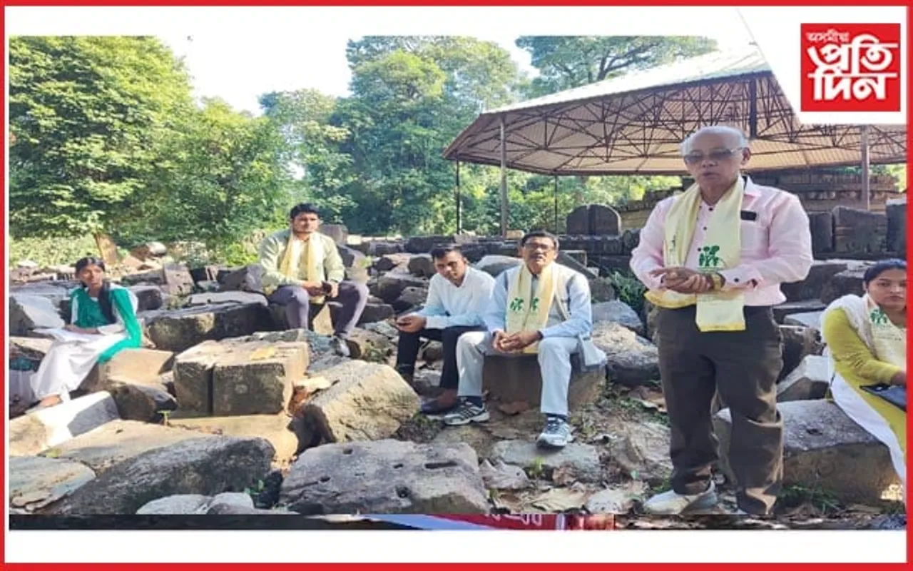 দেওপাহাৰৰ কাজিৰঙা অধ্যয়ন চক্ৰৰ উদ্যোগত ক্ষেত্ৰ অধ্যয়নত উৎপল দলে