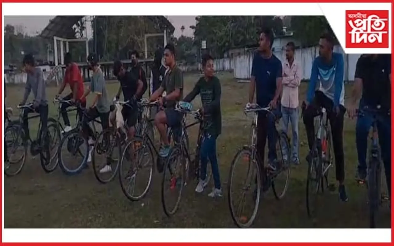 জামুগুৰিহাটত 'সুন্দৰম'ৰ উদ্যোগত চাইকেল চালনা প্ৰতিযোগিতা