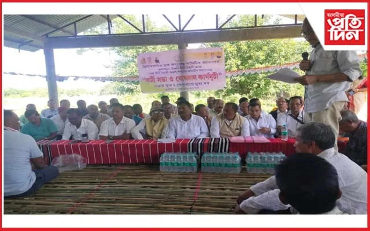 চিলাপথাৰত বিজেপি, গনশক্তি, অগপৰ শতাধিক লোকৰ কংগ্ৰেছত যোগদান