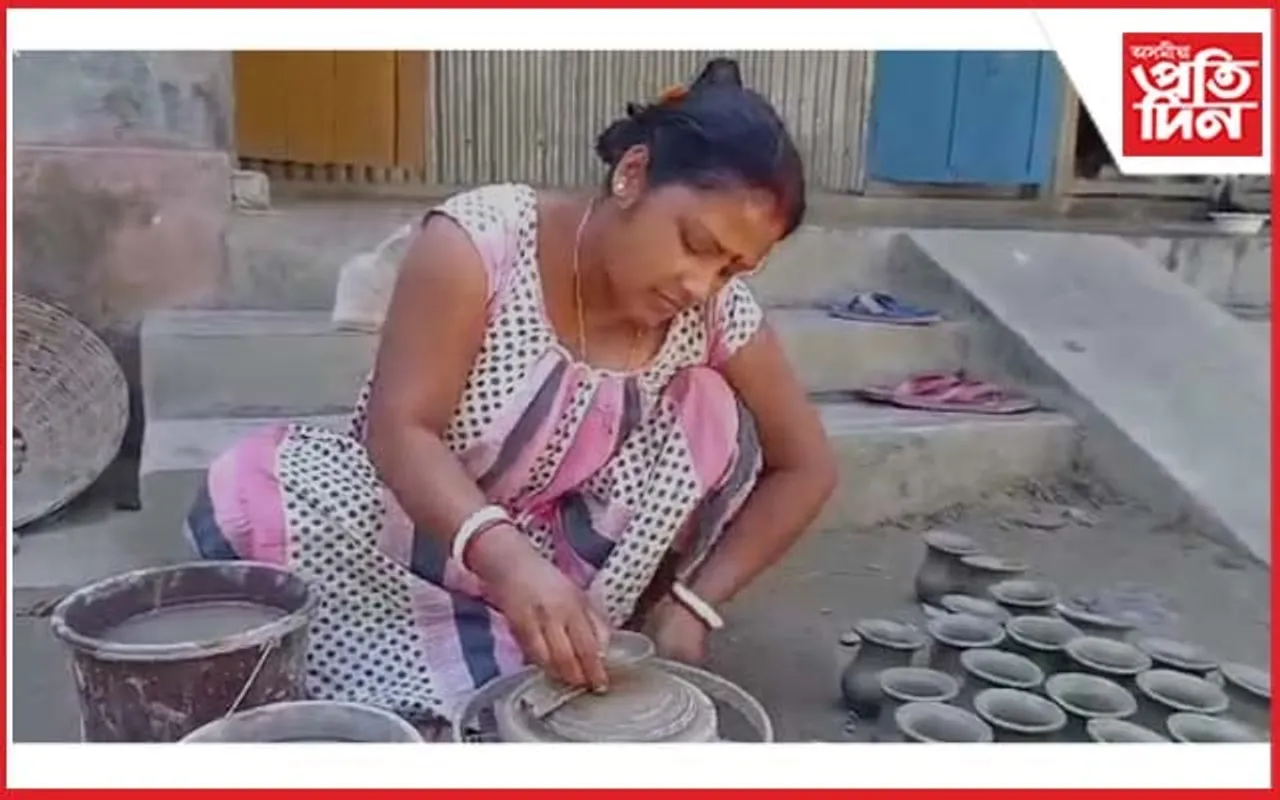 তামুলপুৰৰ মৃৎ শিল্পীসকল ব্যস্ত দীপাৱলীৰ প্ৰস্তুতিত