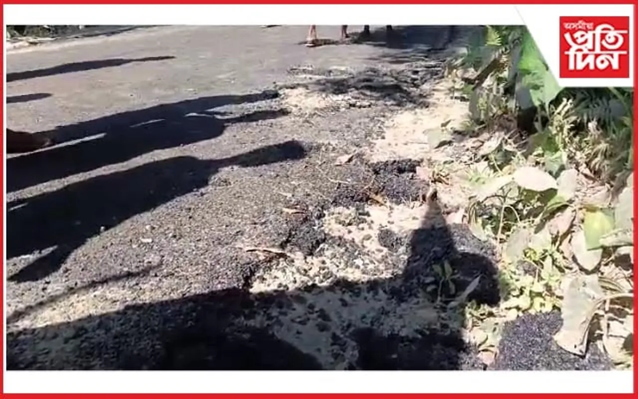 বৰপেটাৰোডৰ  বালাভিঠাত পথ নিৰ্মাণৰ নামত দুৰ্নীতিৰ অভিযোগ