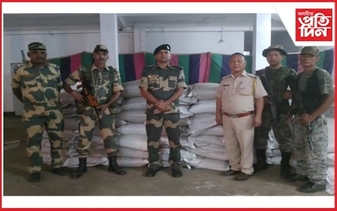 ভাৰত- বাংলাদেশ সীমান্তত মেঘালয় আৰক্ষী আৰু বিএন বিএছএফৰ যুটীয়া অভিযান