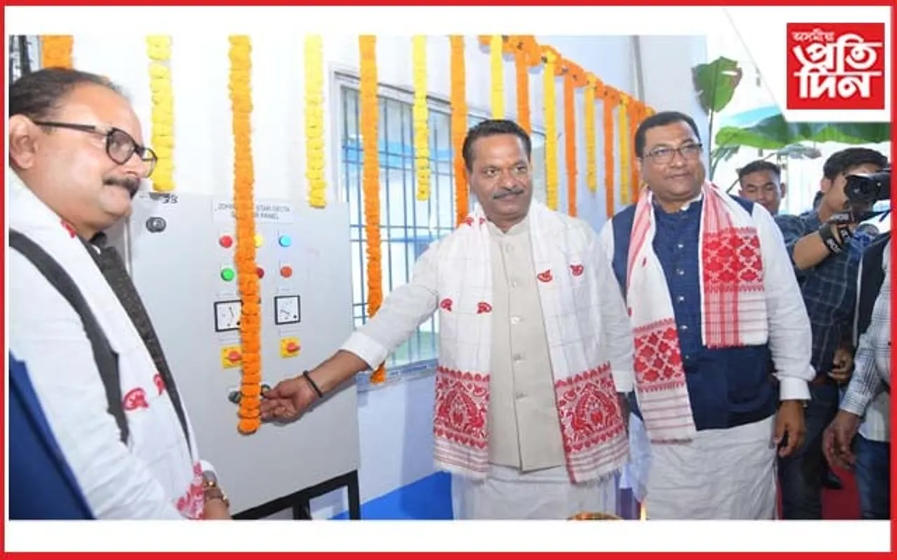নগাঁৱত ৪,১২৩ পৰিয়াললৈ খোৱা পানী যোগান ধৰিলে মন্ত্ৰী অশোক সিংঘালে