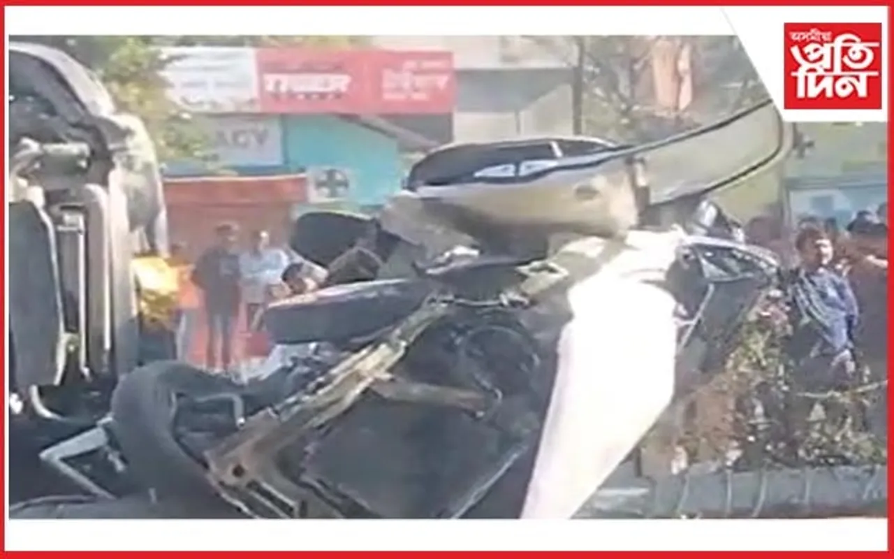 তীব্ৰবেগী ডাম্পাৰে মহটিয়াই নিলে অল্টো বাহন, মৃত্যু সাংবাদিকৰ 