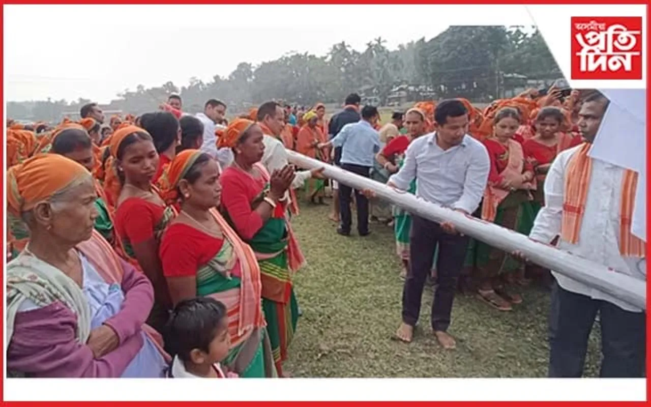 সদৌ অসম নাথ-যোগী ছাত্ৰ সন্থাৰ ত্ৰি-বাৰ্ষিক অধিৱেশনৰ লাইখুঁটা স্থাপন