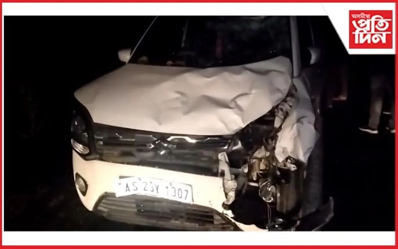 ঘৰ সোমাব লওতেই তীব্ৰবেগী বাহনৰ খুন্দা, নিহত পত্নী, আহত স্বামী