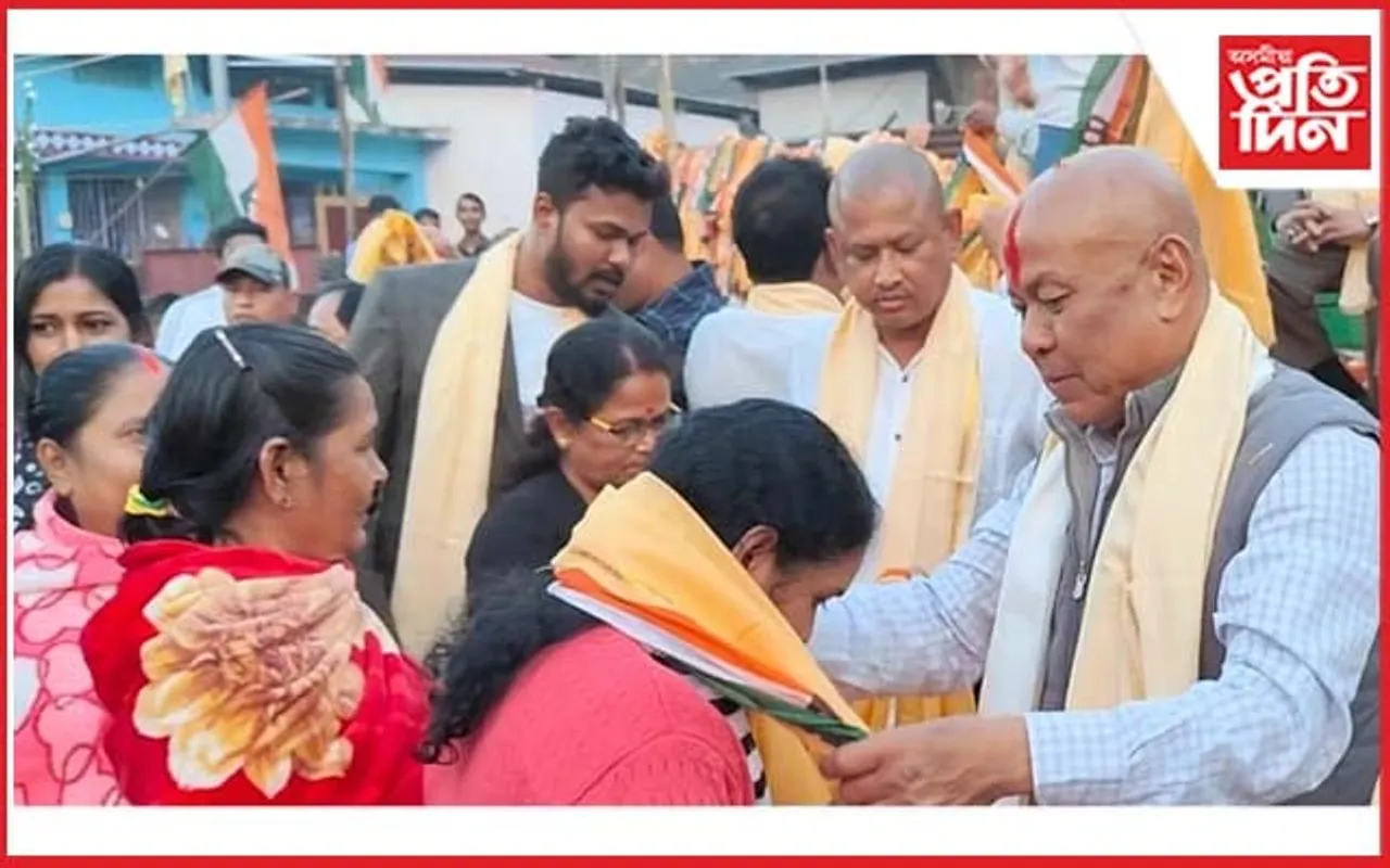 কোকৰাঝাৰত ৫শতাধিক ইউ পি পি এল আৰু বিজেপি কৰ্মীৰ বি পি এফত যোগদান
